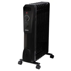 Zanussi ZOFR5004B 2kW 9 Fin Oil Filled Radiator – Black