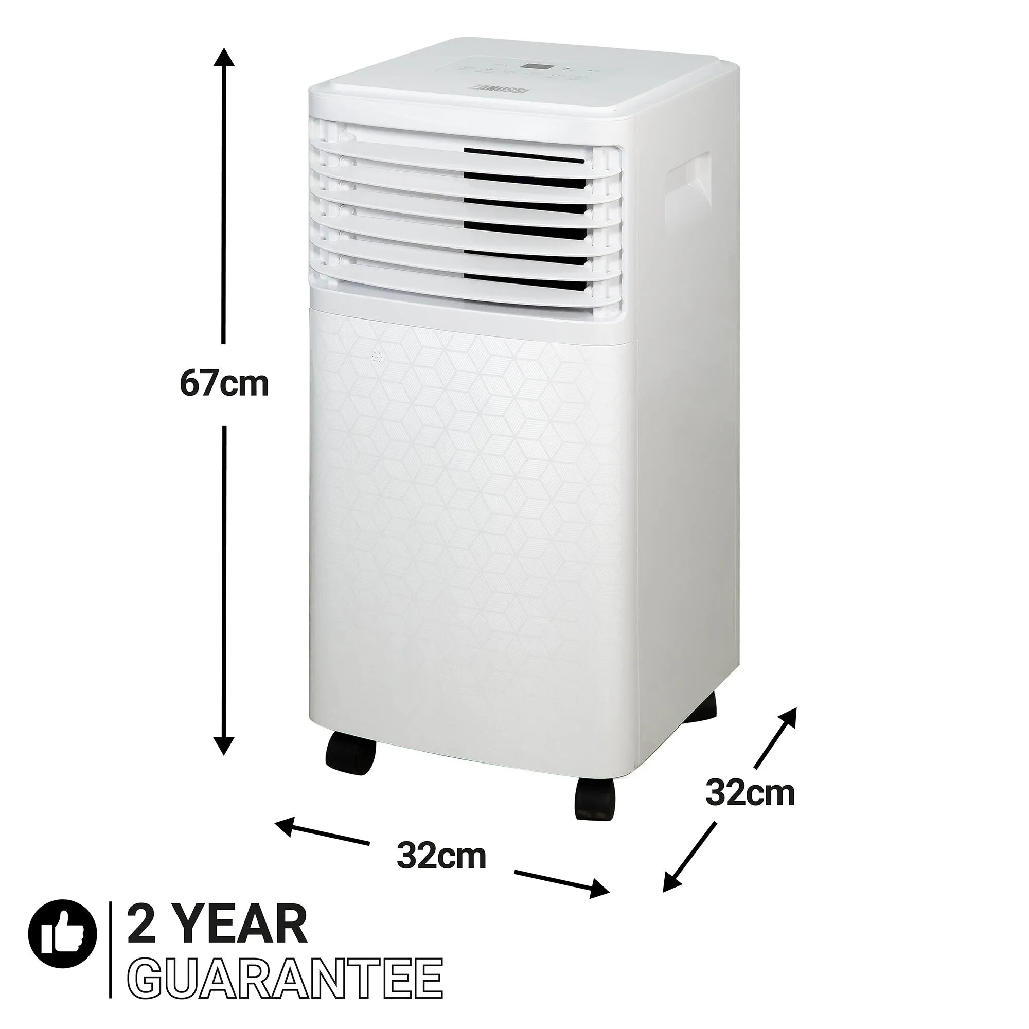 Zanussi ZPAC7001 portable air conditioner 0.6 L 64 dB 670 W White