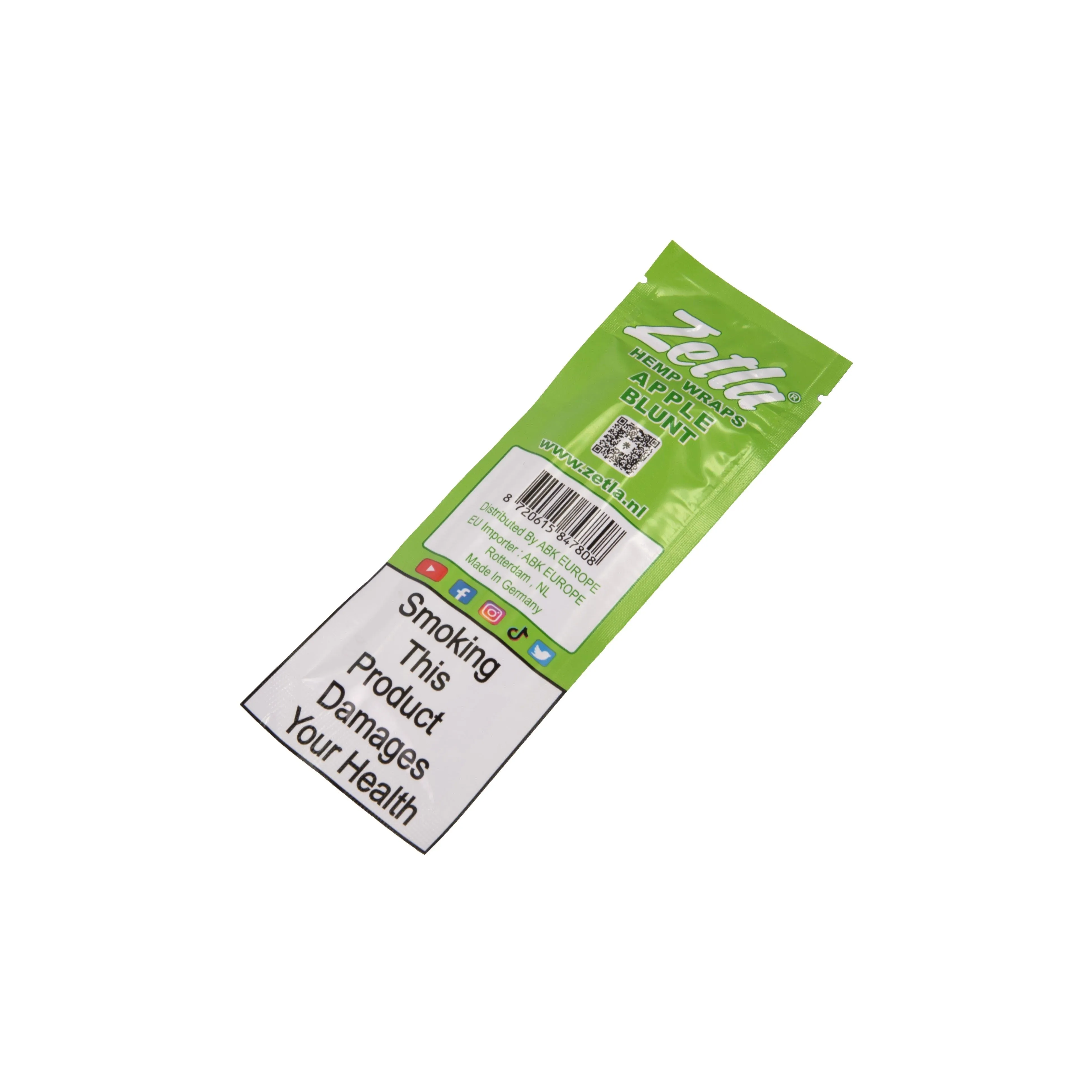 Zetla Hemp Wraps Apple ( 1 Packs / 3 Blunt )
