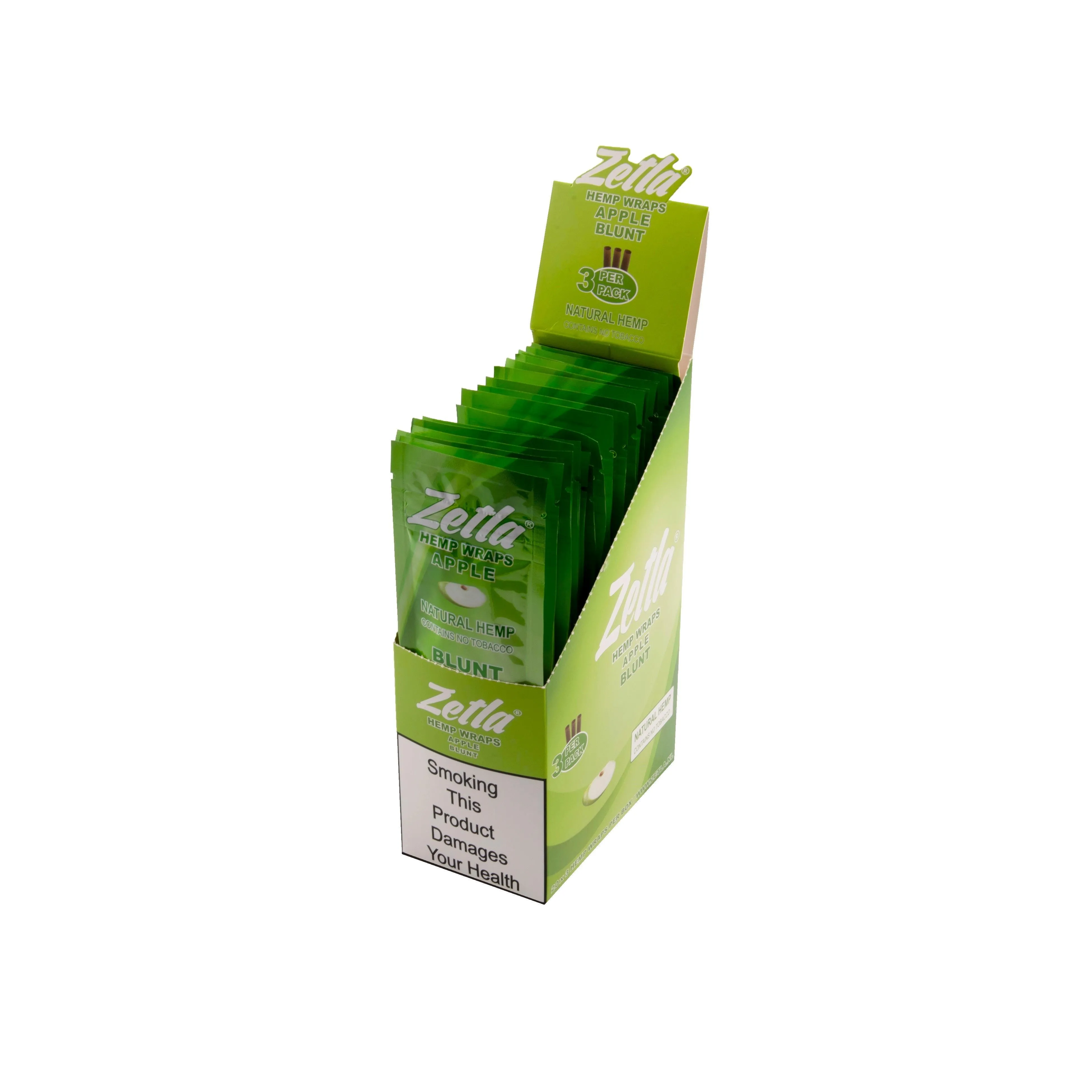 Zetla Hemp Wraps Apple ( 1 Packs / 3 Blunt )