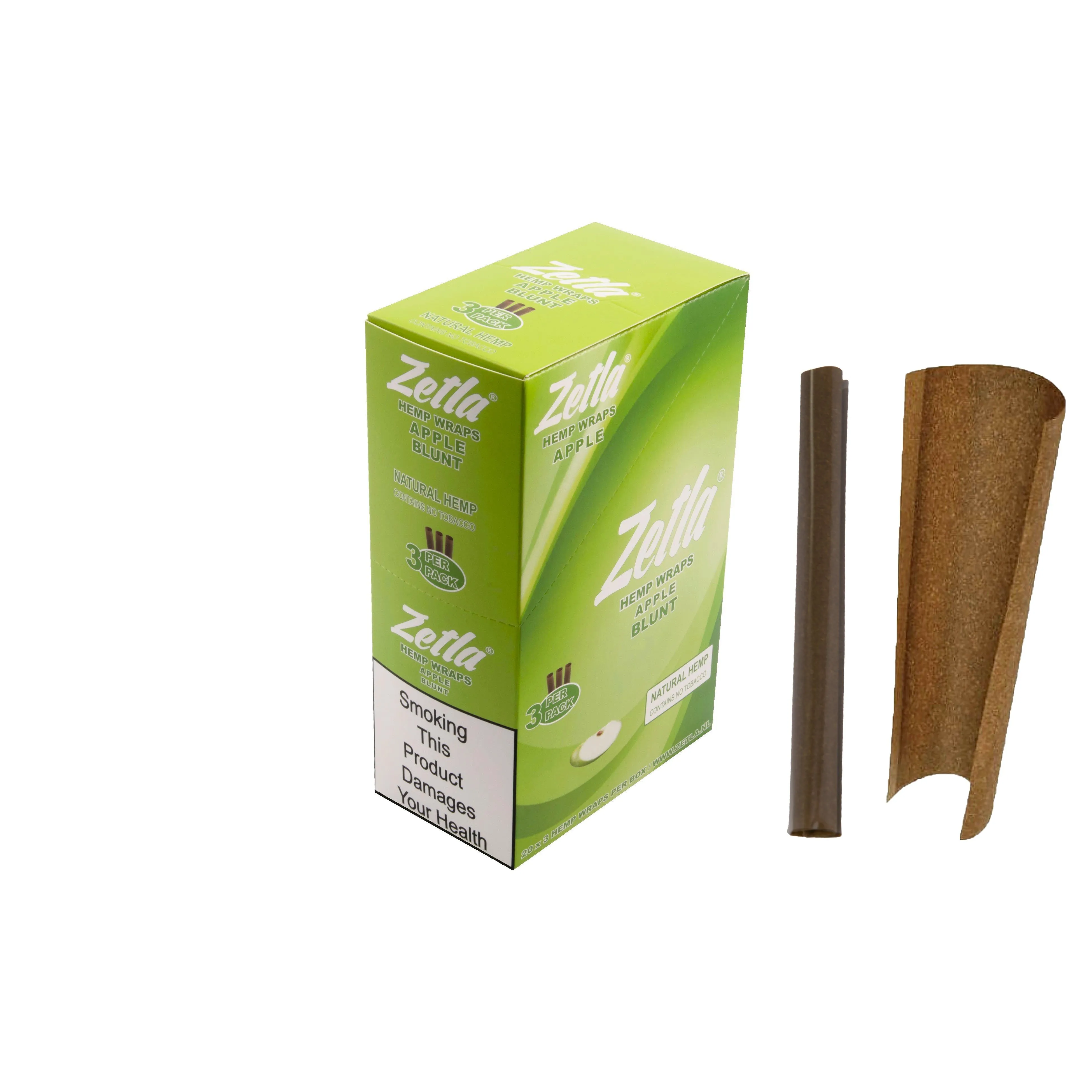 Zetla Hemp Wraps Apple ( 1 Packs / 3 Blunt )