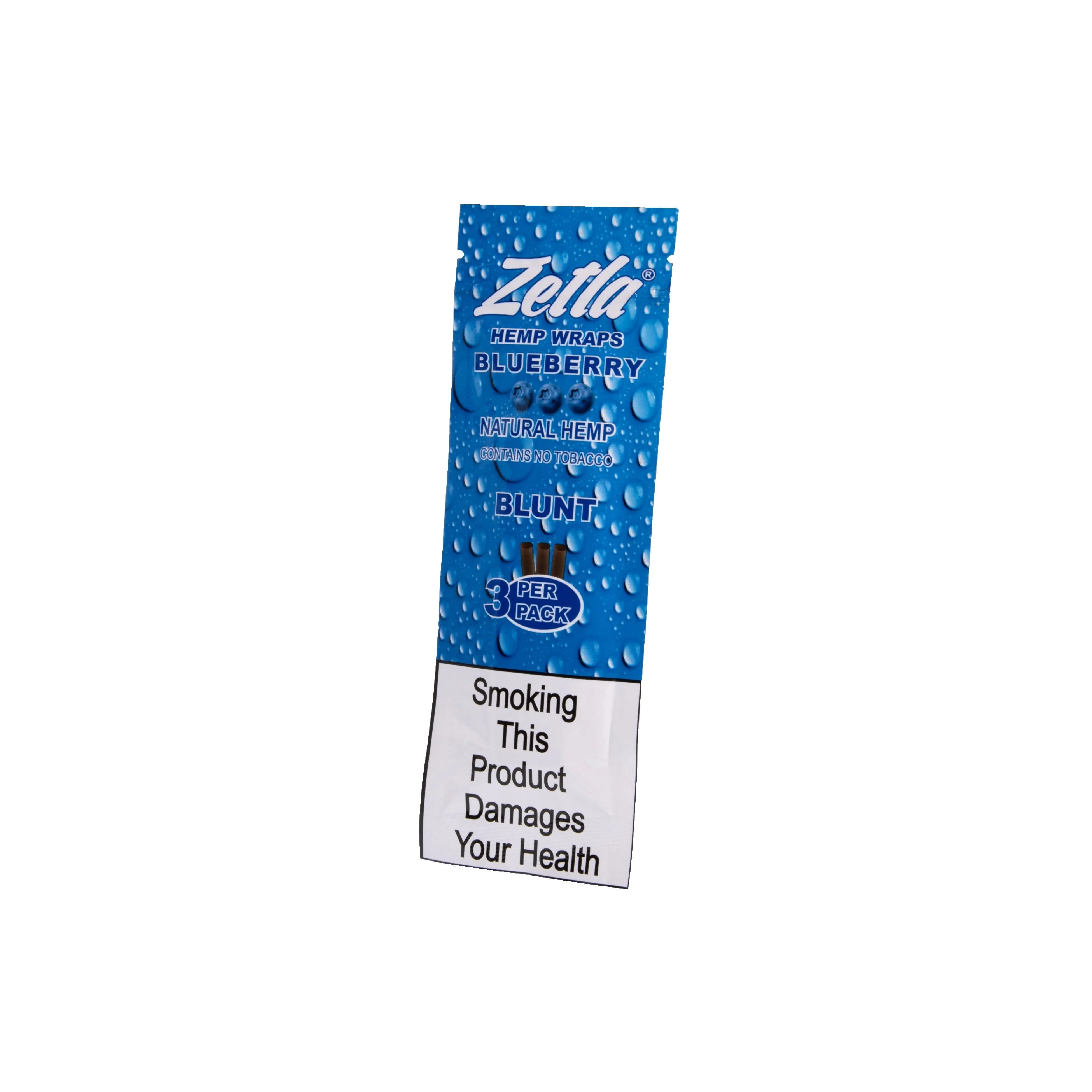 Zetla Hemp Wraps Blueberry ( 1 Packs / 3 Blunt )