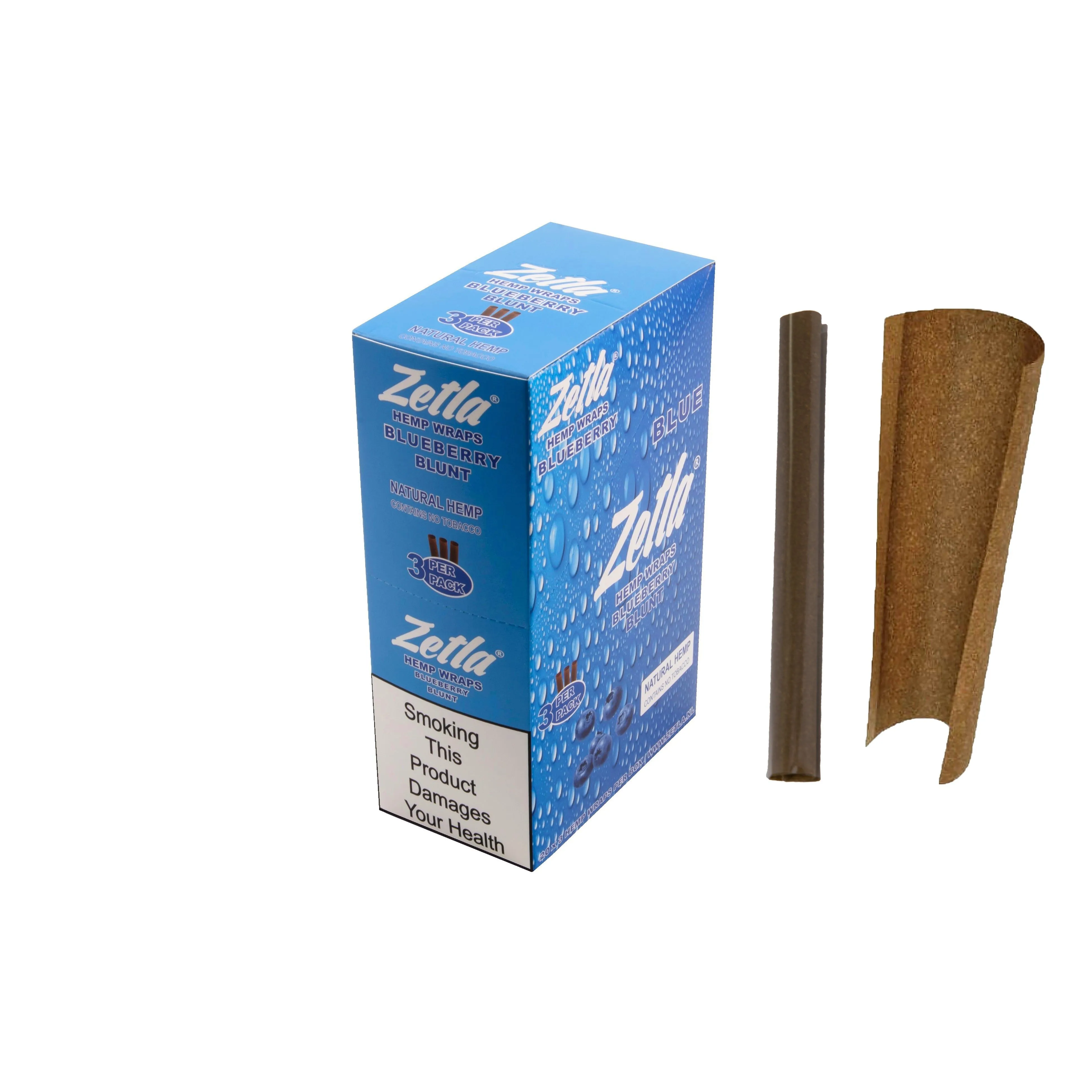 Zetla Hemp Wraps Blueberry ( 1 Packs / 3 Blunt )