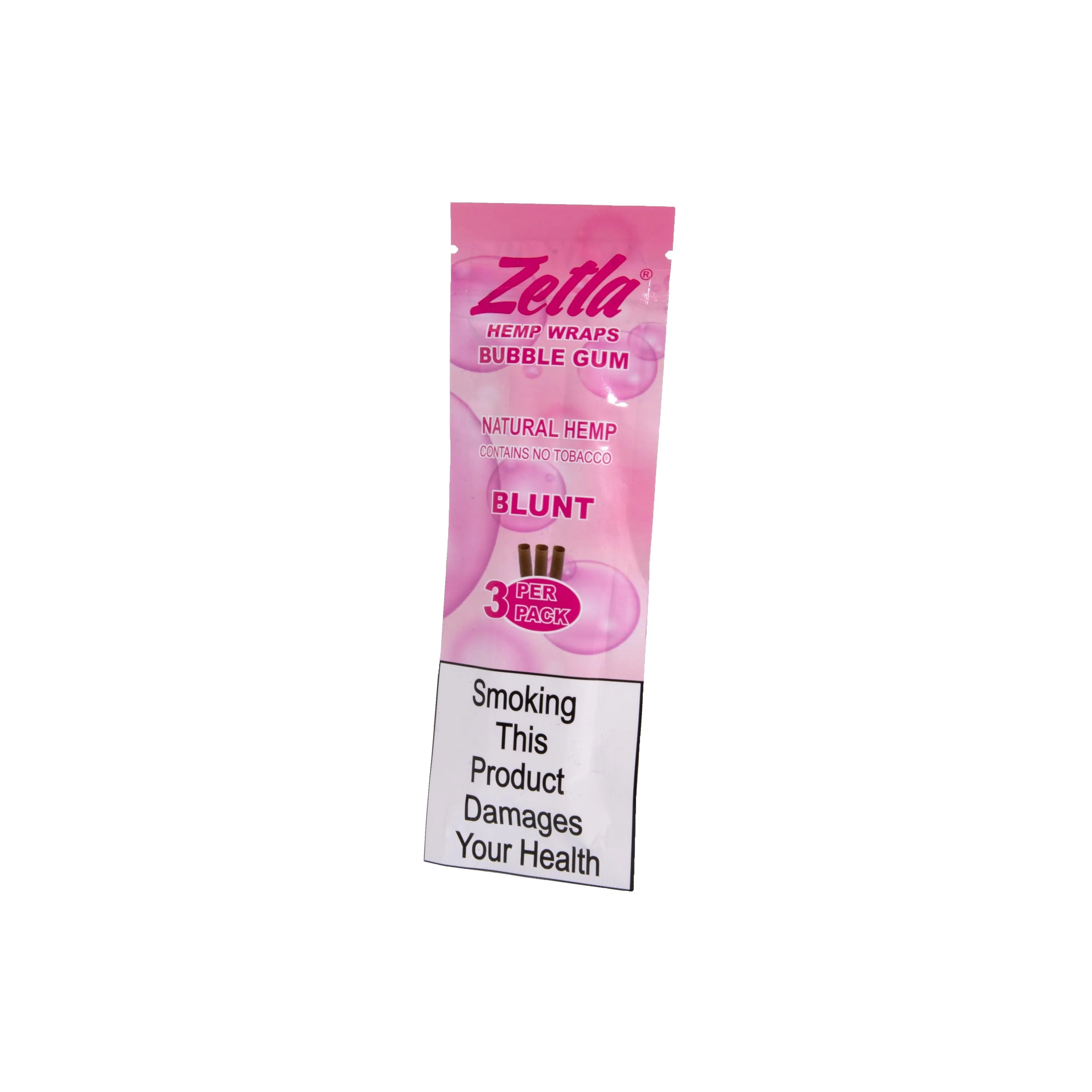 Zetla Hemp Wraps Bubble Gum ( 1 Packs / 3 Blunt )
