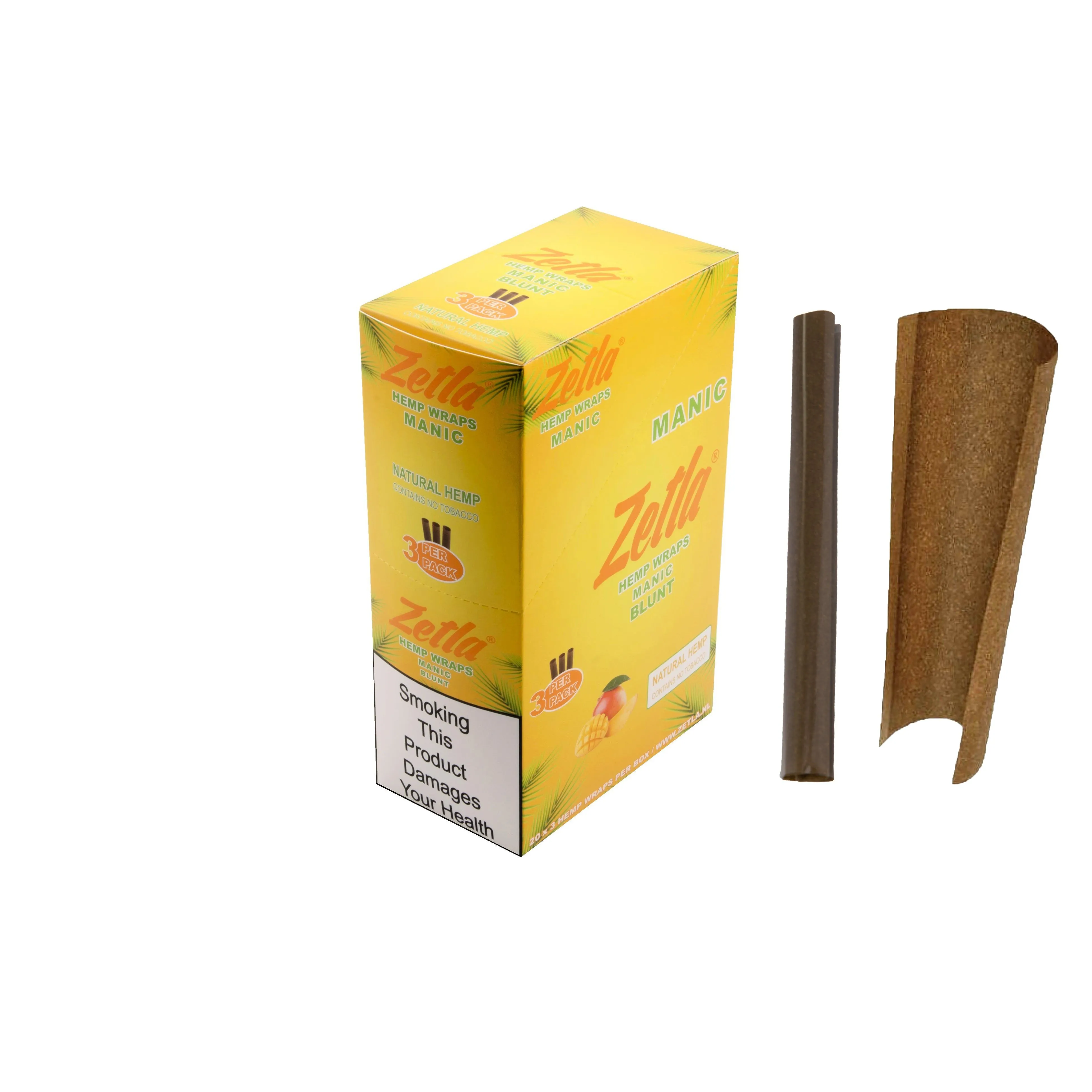 Zetla Hemp Wraps Manic ( 1 Packs / 3 Blunt )