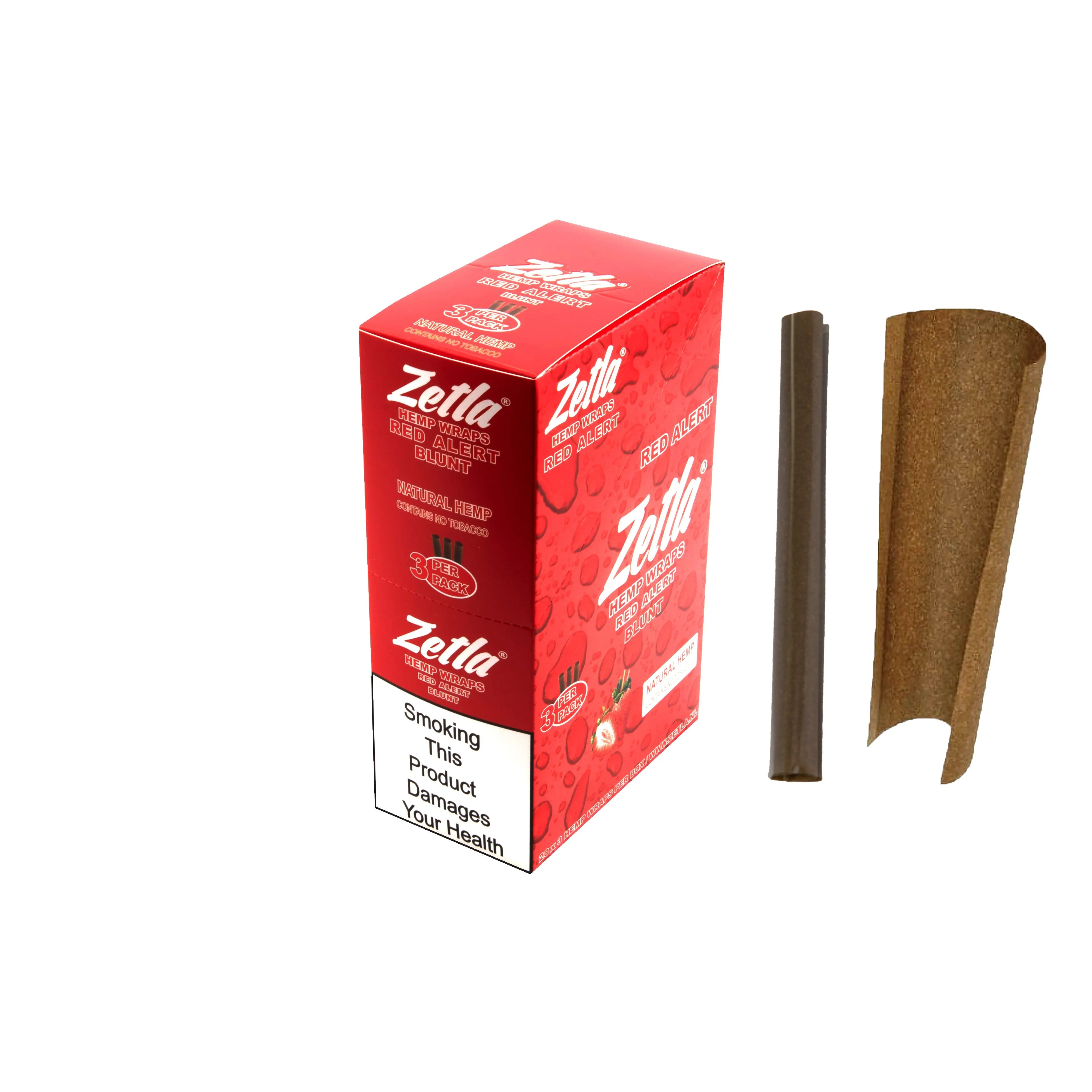 Zetla Hemp Wraps Red Alert ( 1 Packs / 3 Blunt )