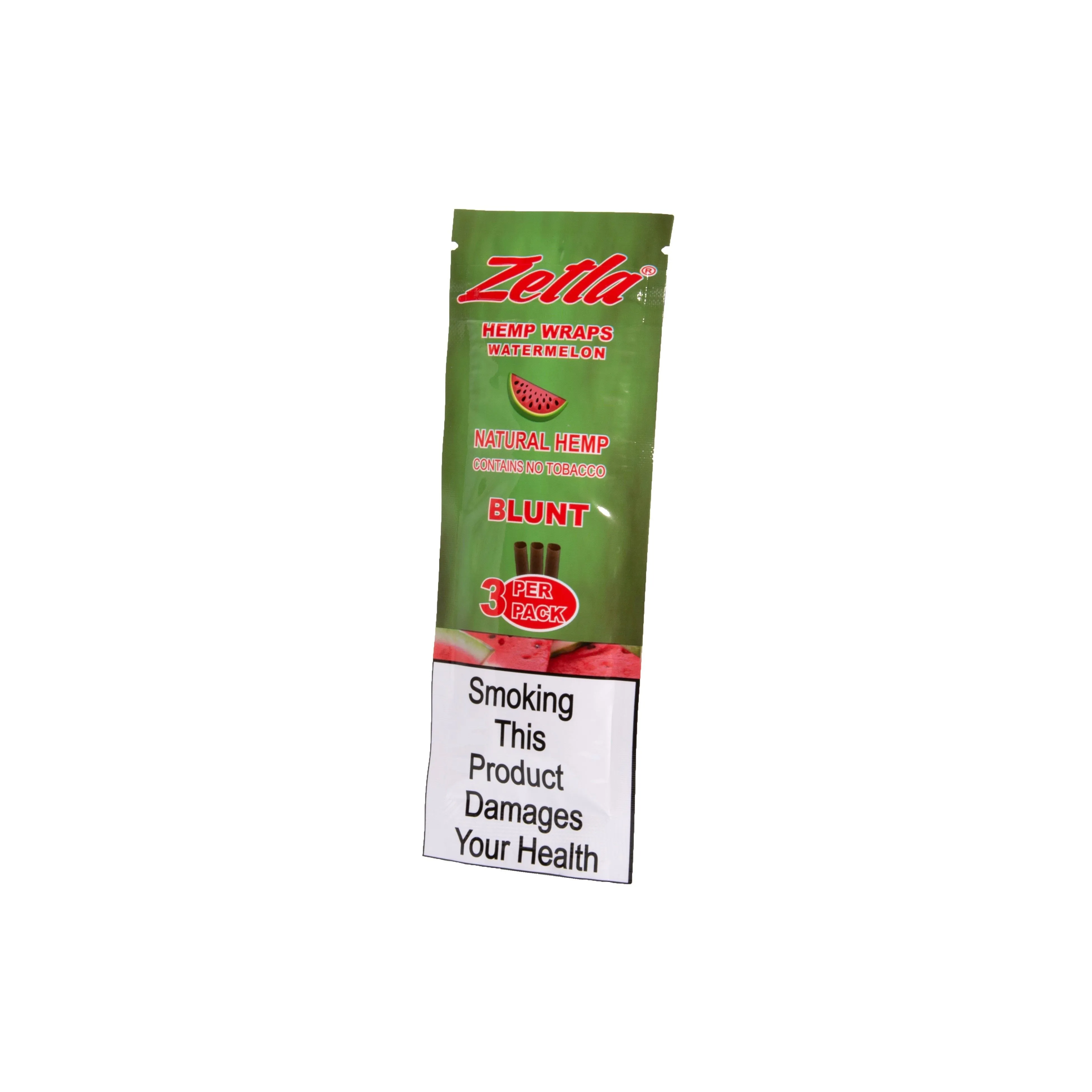 Zetla Hemp Wraps Watermelon ( 1 Packs / 3 Blunt )