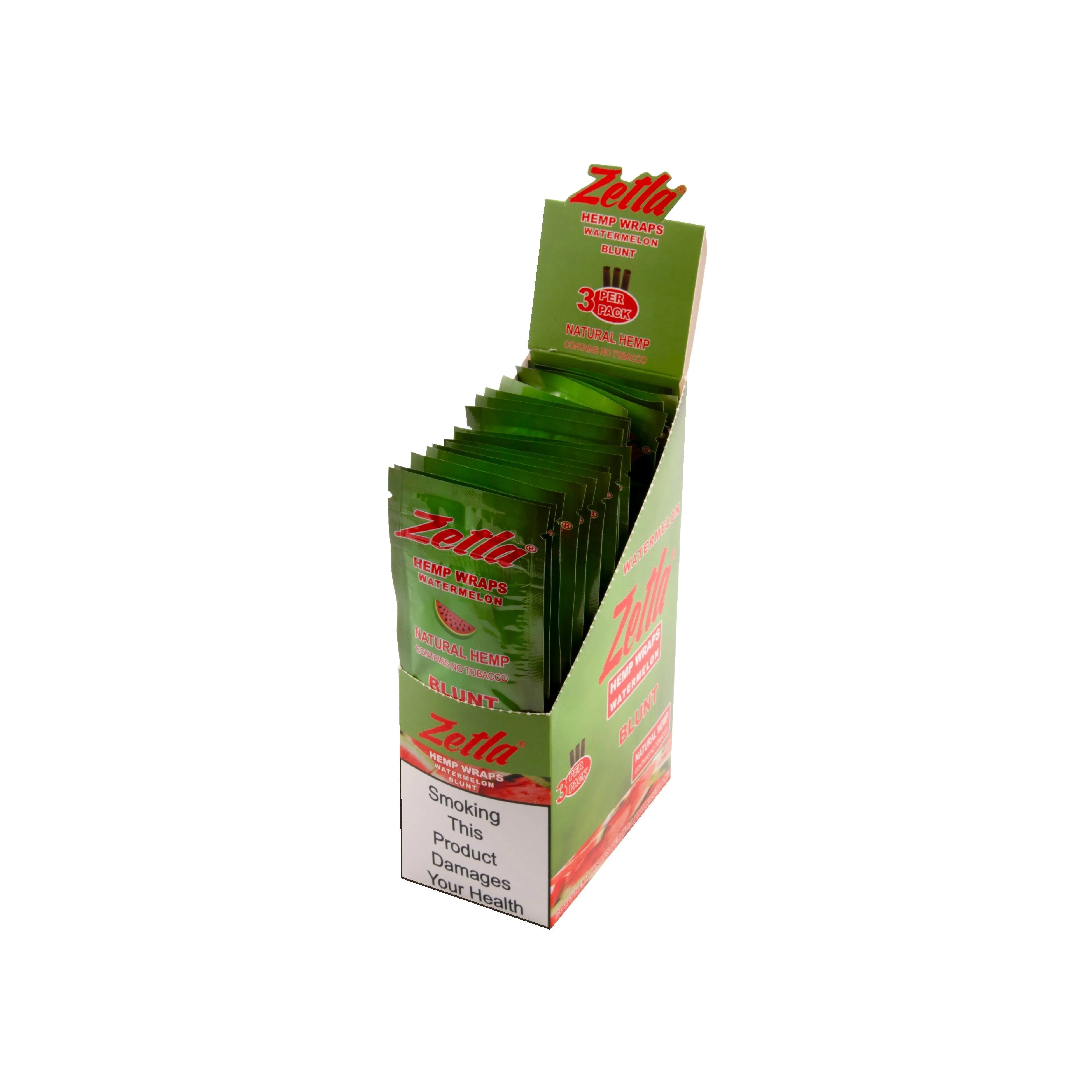 Zetla Hemp Wraps Watermelon ( 1 Packs / 3 Blunt )
