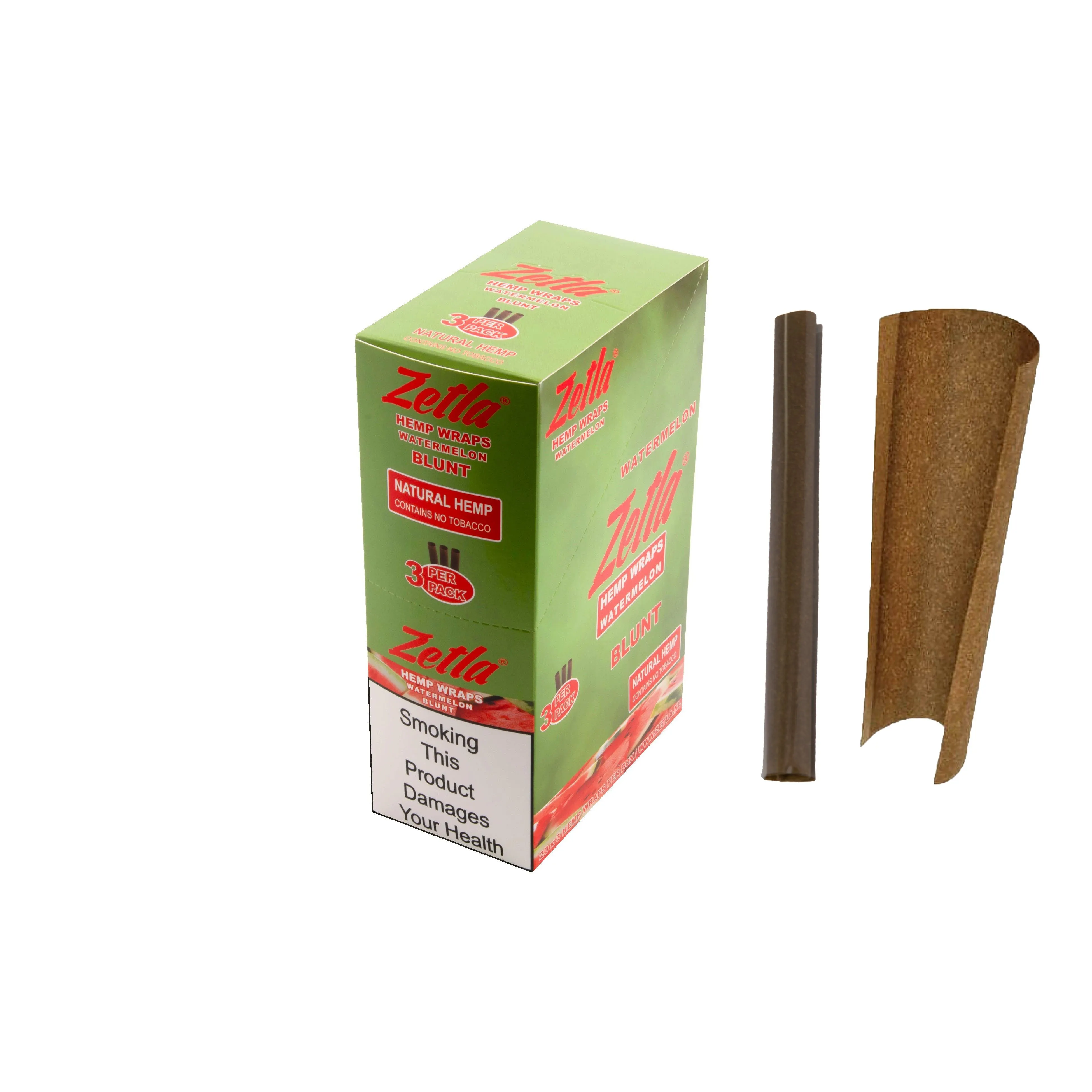 Zetla Hemp Wraps Watermelon ( 1 Packs / 3 Blunt )