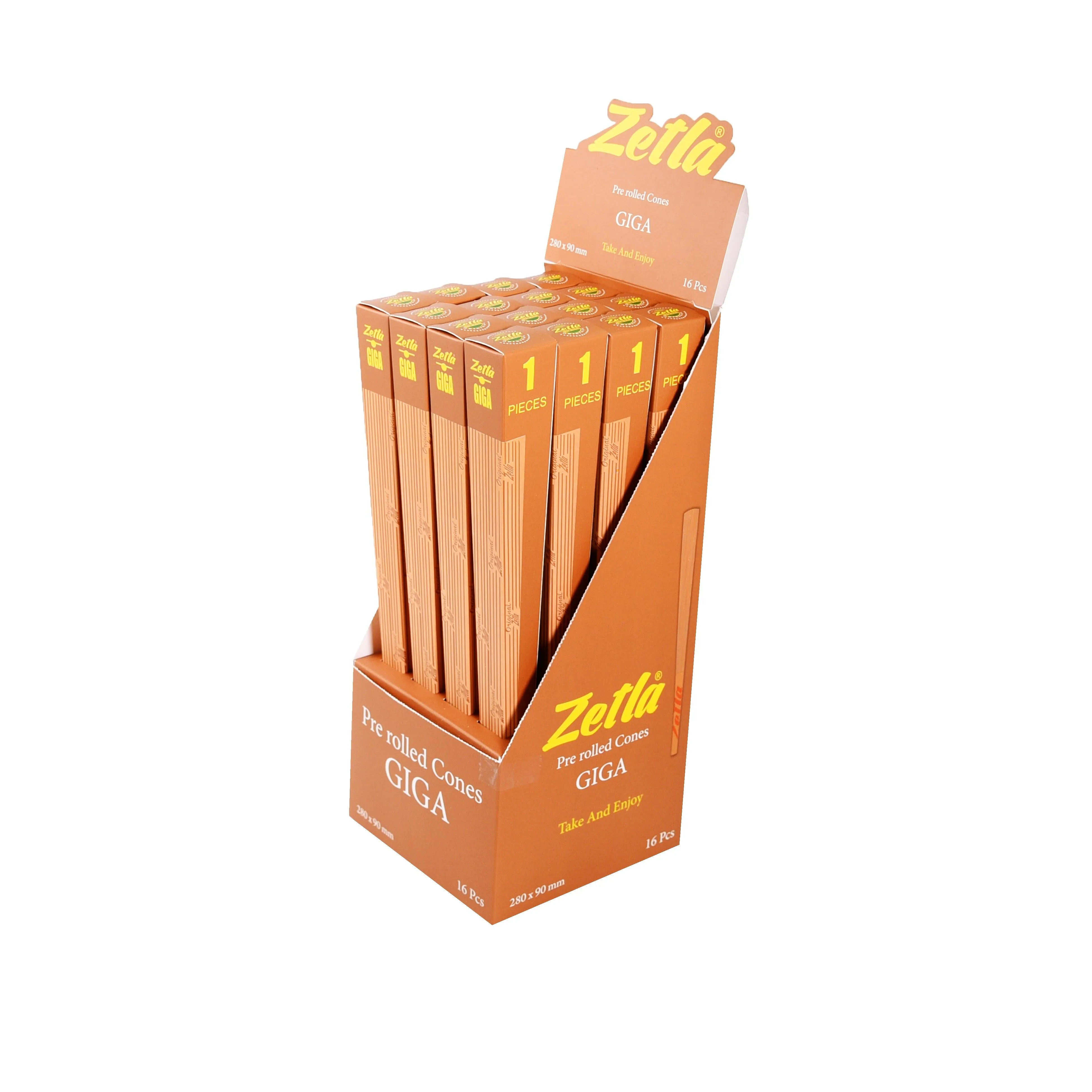 Zetla Pre Rolled Cones Giga Brown