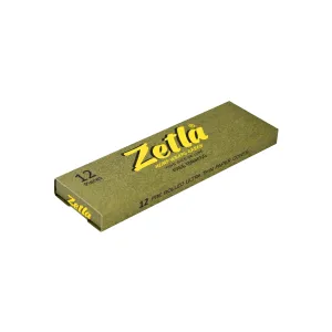 Zetla Pre Rolled Cones Hemp Wraps Green Natural King Size Deluxe 12/14