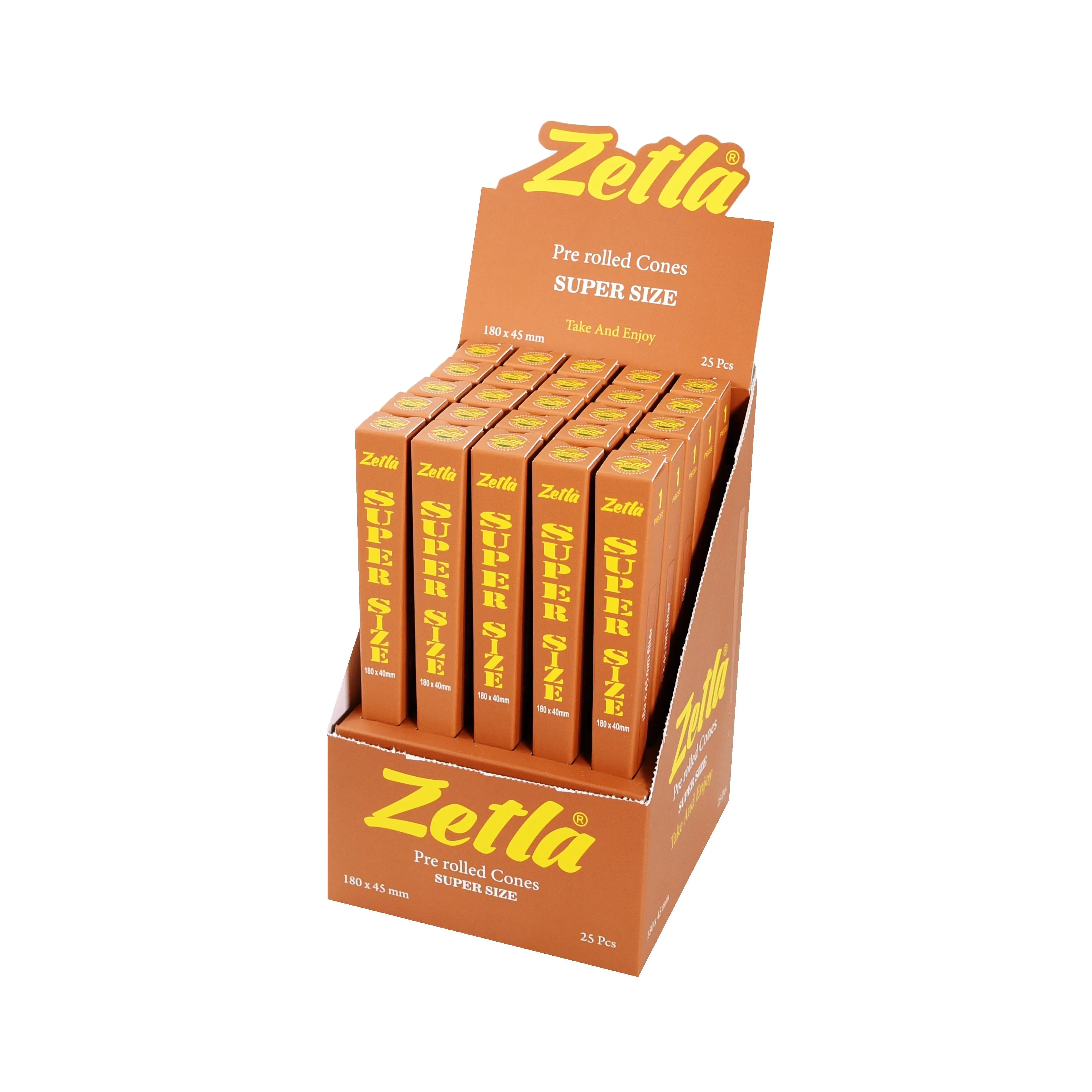 Zetla Pre Rolled Cones Super Size Brown
