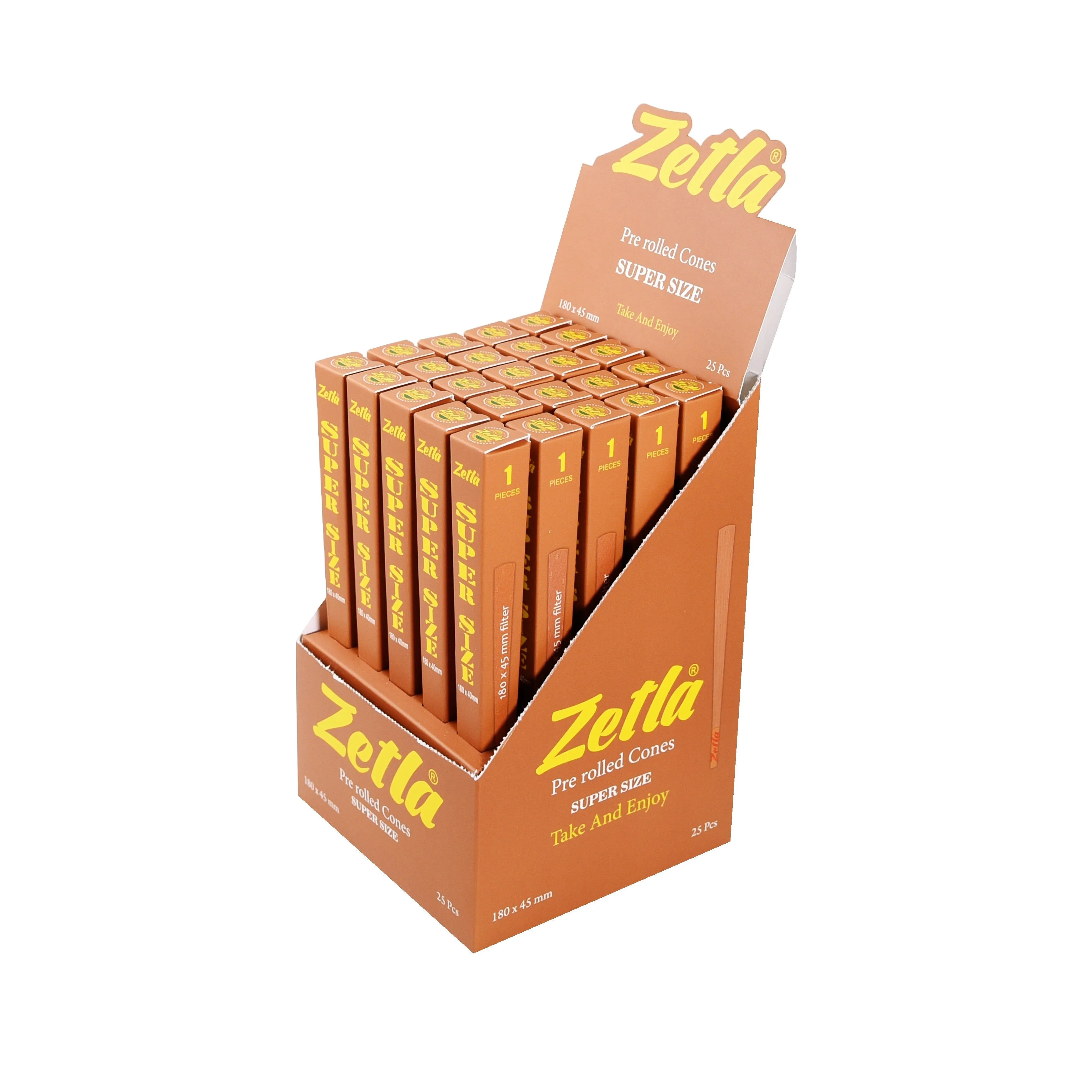 Zetla Pre Rolled Cones Super Size Brown