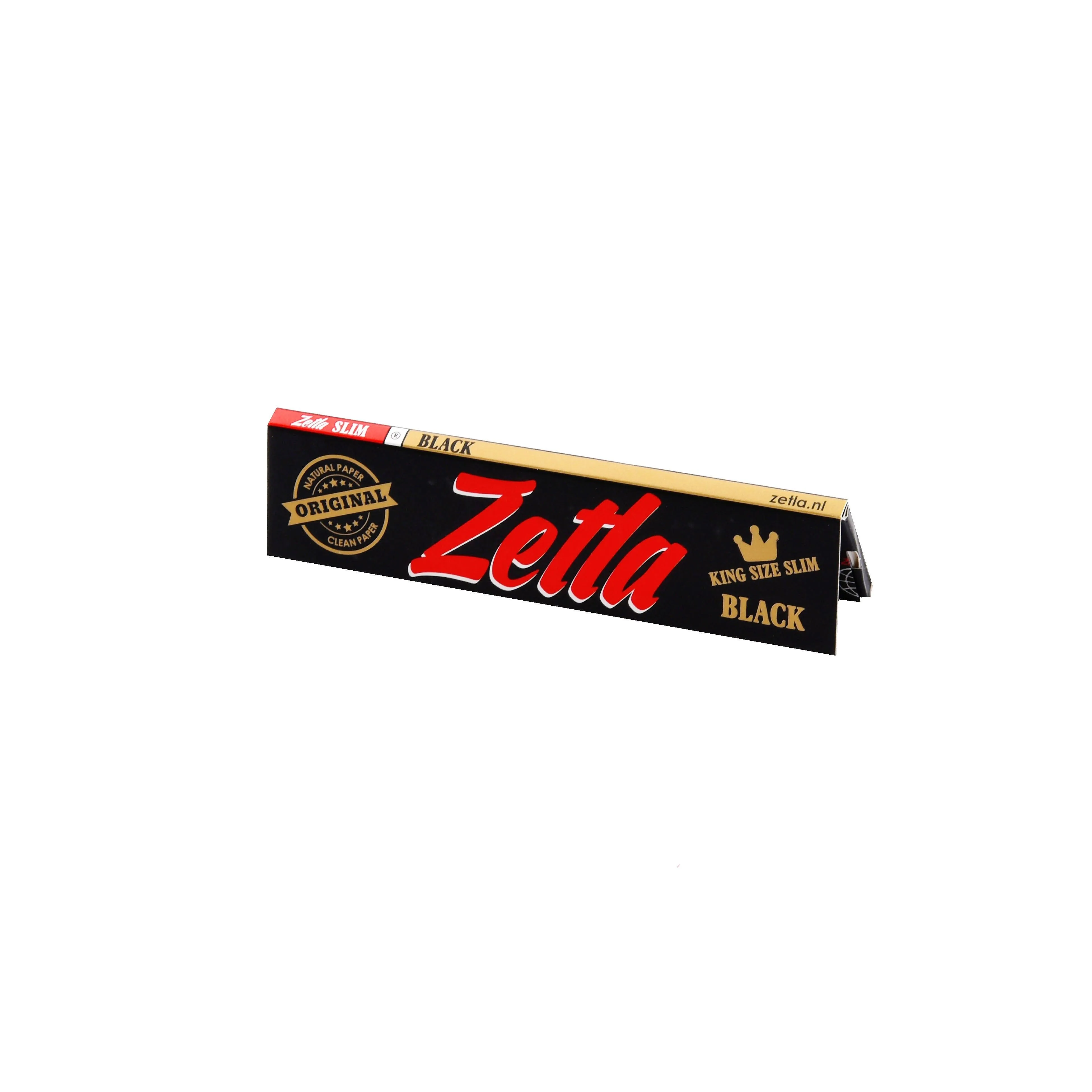 Zetla Rolling Papers Black King Size Slim (100 Packs)