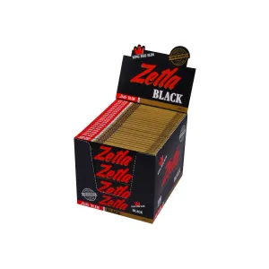 Zetla Rolling Papers Black King Size Slim (100 Packs)