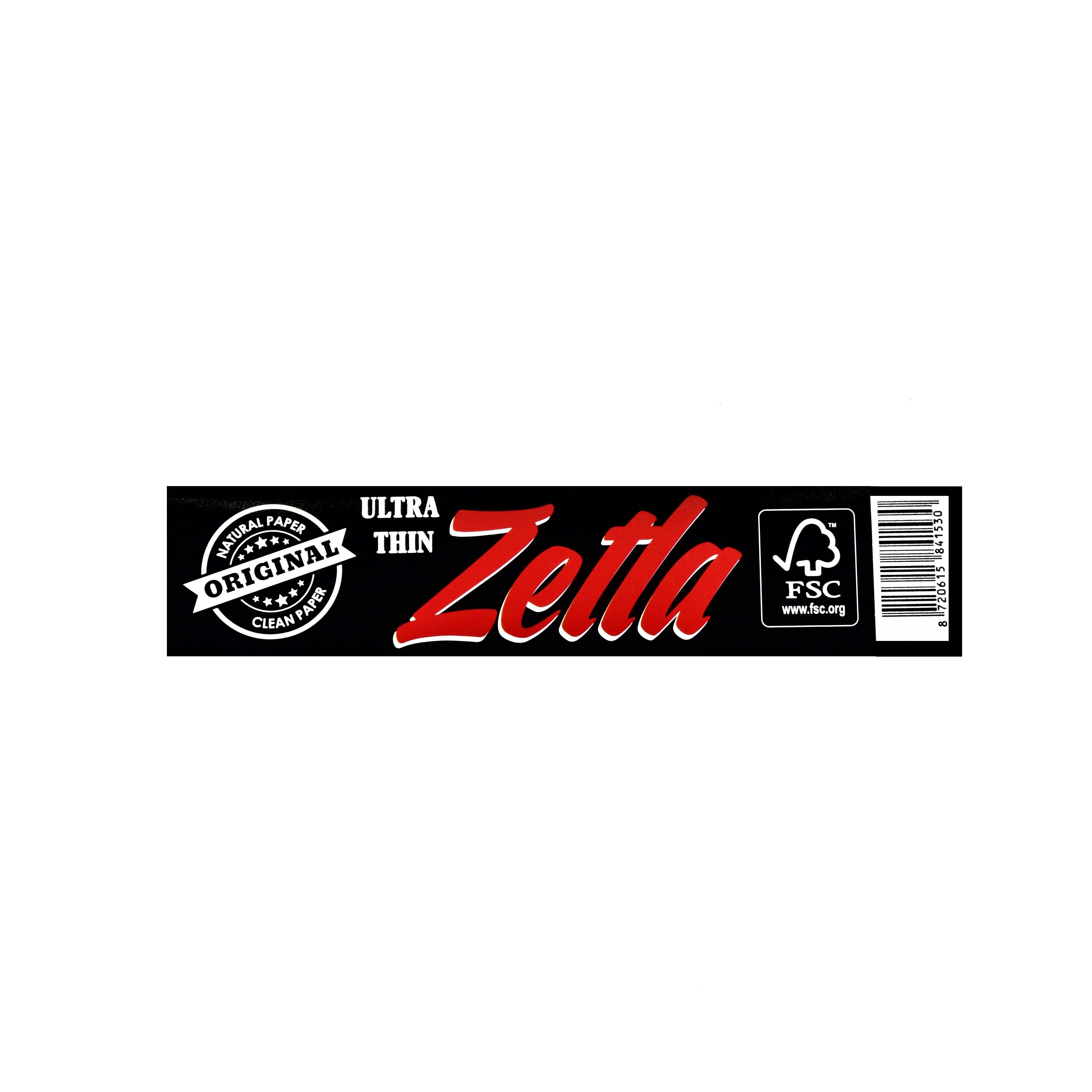 Zetla Rolling Papers Black King Size Slim (100 Packs)