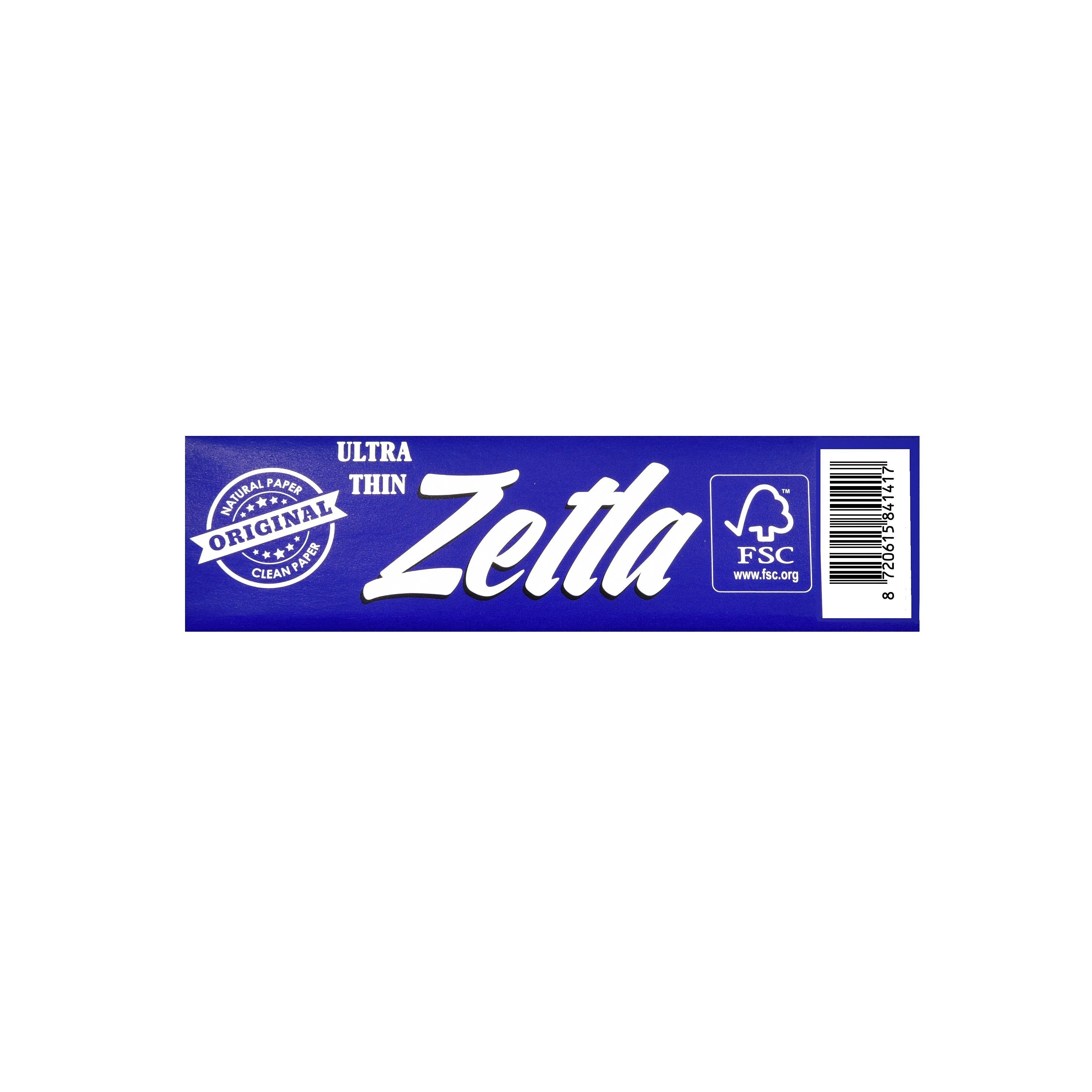 Zetla Rolling Papers Blue King Size Wide (100 Packs)