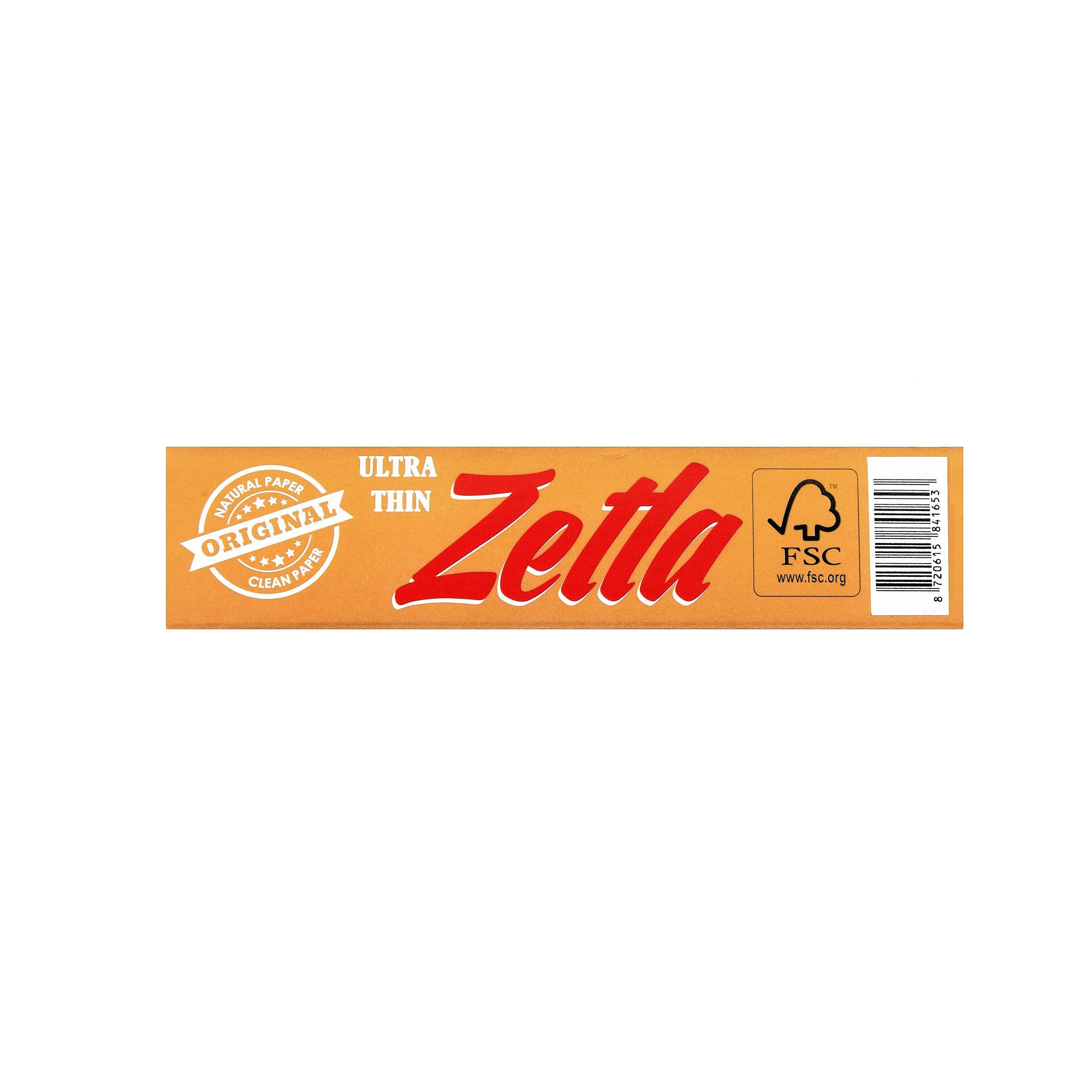 Zetla Rolling Papers Gold King Size Slim (100 Packs)
