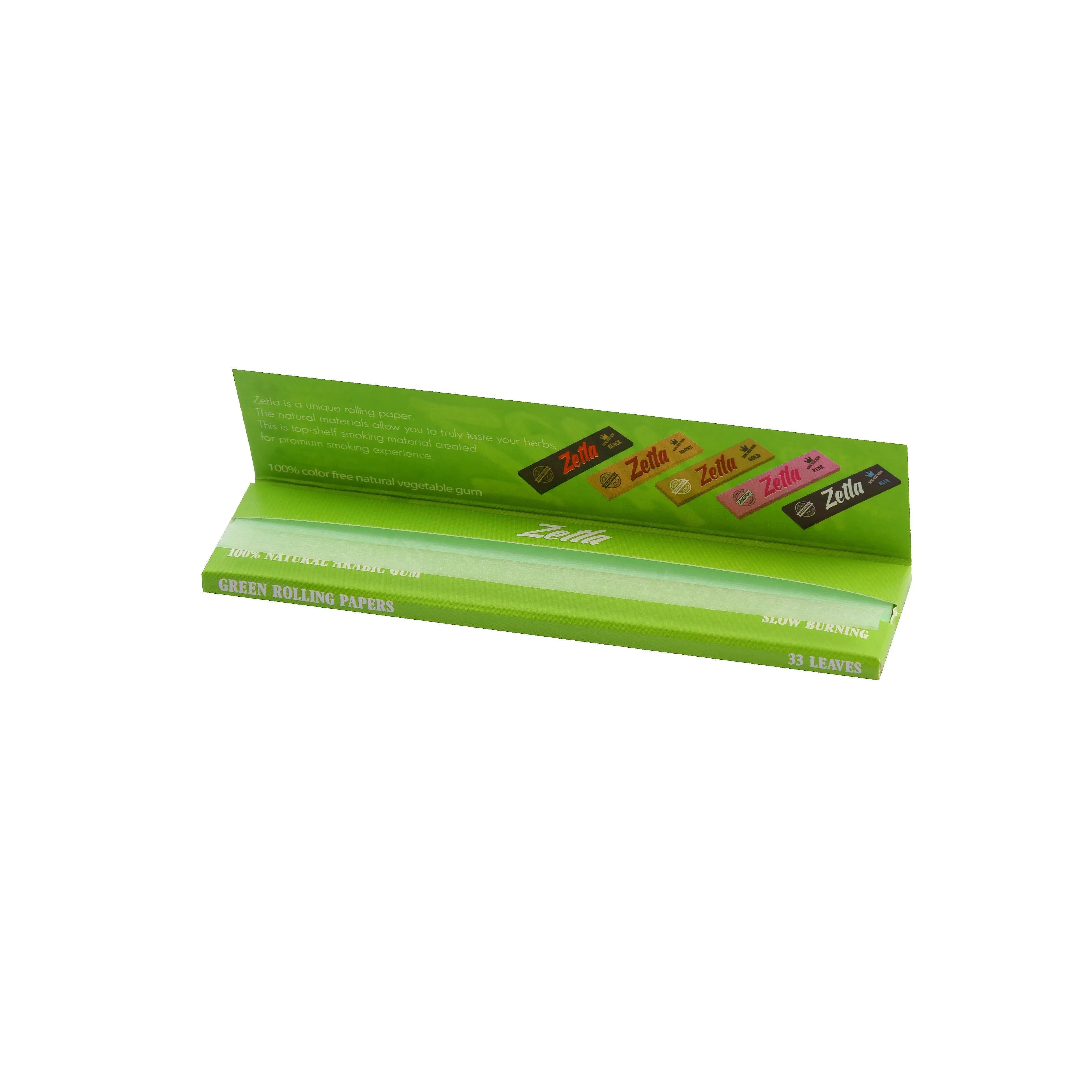 Zetla Rolling Papers Green King Size Slim (50 Packs)