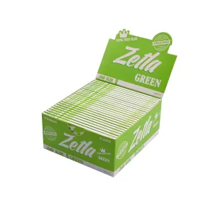 Zetla Rolling Papers Green King Size Slim (50 Packs)