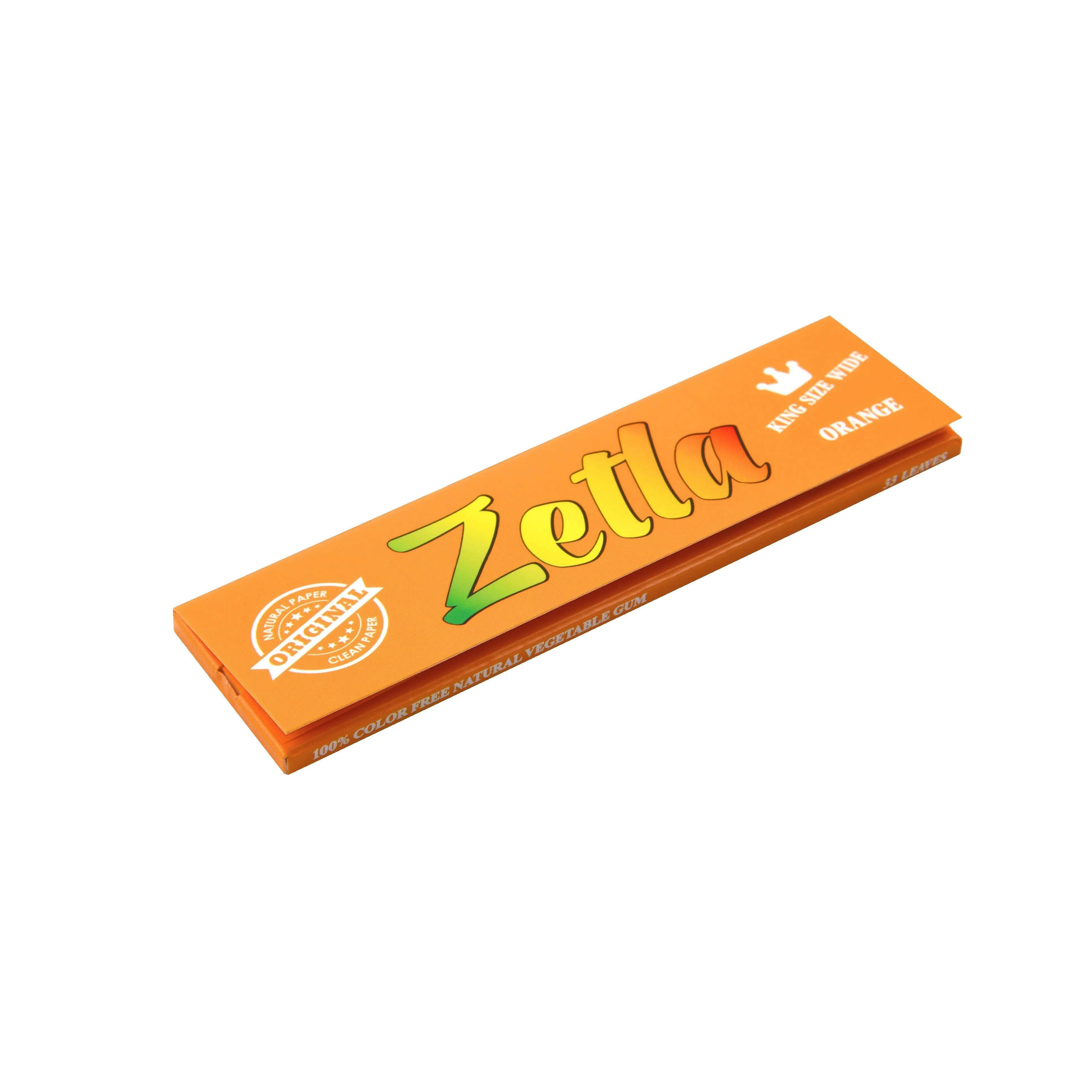 Zetla Rolling Papers Orange King Size Wide (50 Packs)