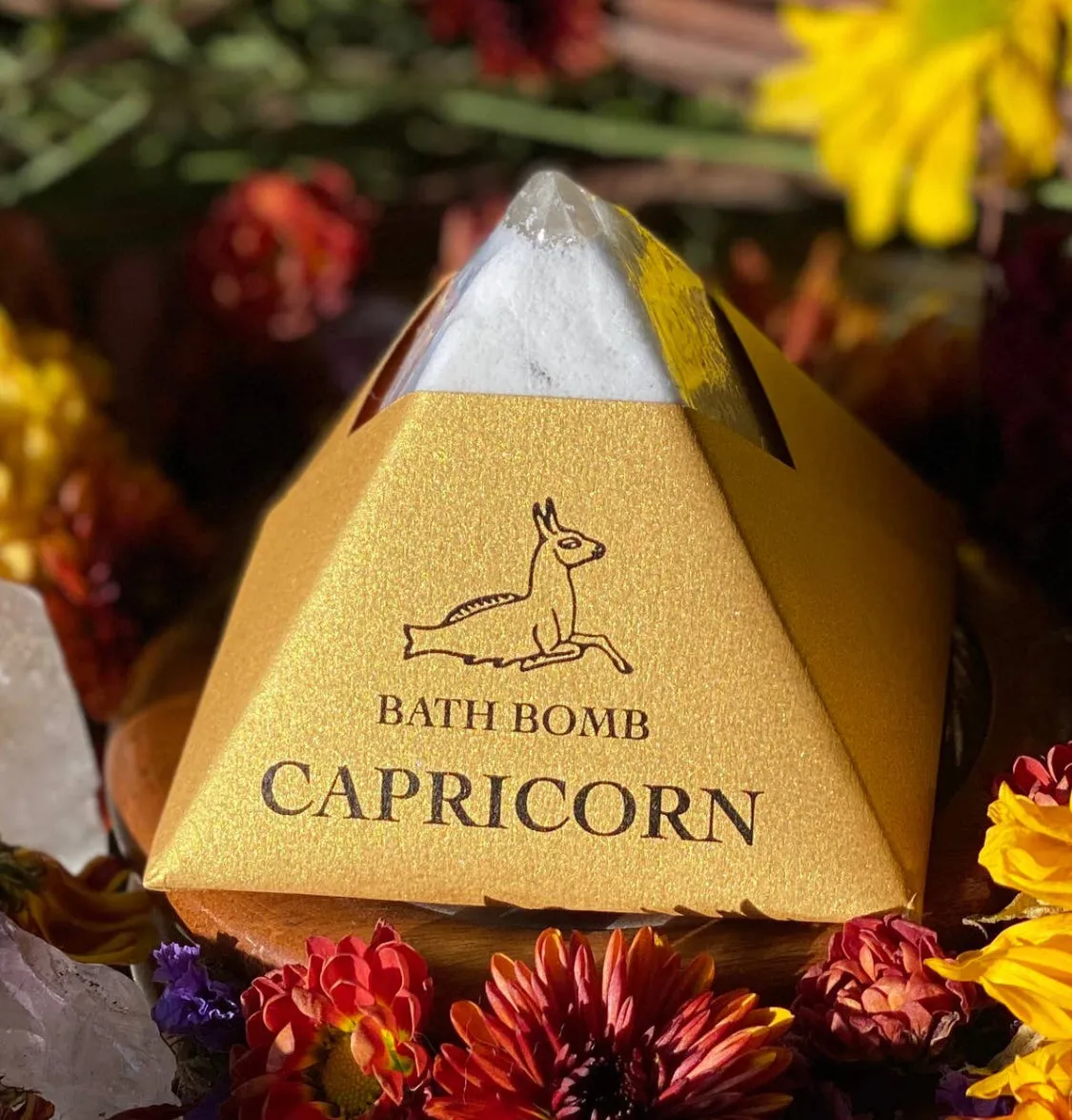 Zodiac Bath Bomb - All Natural, Essential Oils, Crystal Infused